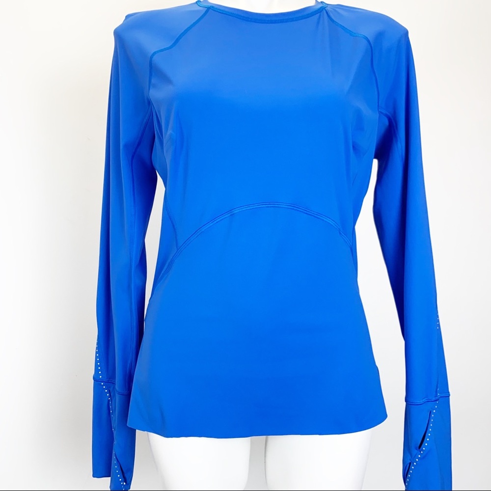 lululemon athletica Long-Sleeve Performance Top - Cobalt Blue Size 10